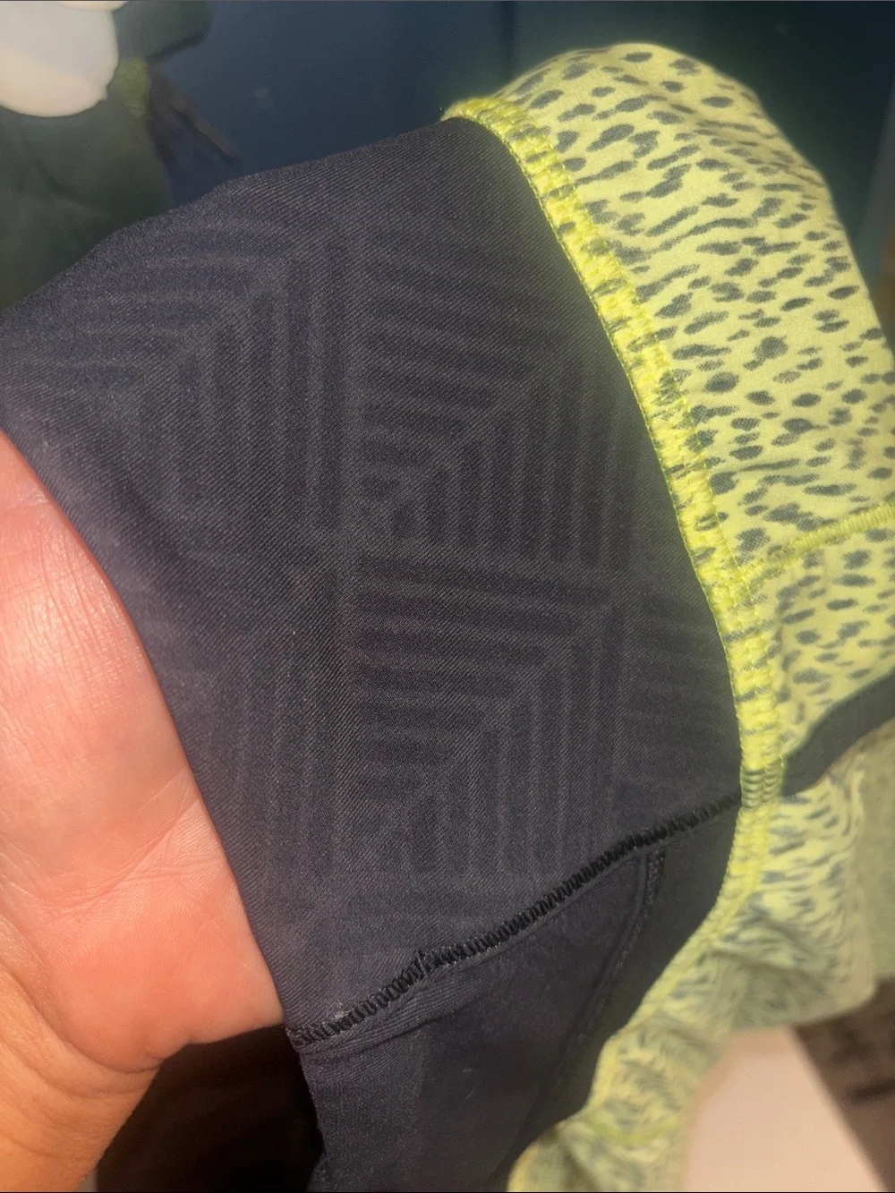 Lululemon athletica Yellow Run Speed 4-Way Stretch Athletic Shorts Dottie Dash